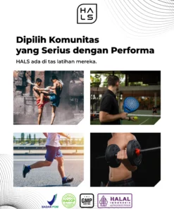 HALS elektrolit untuk komunitas olahraga lari, gym, padel, muay thai